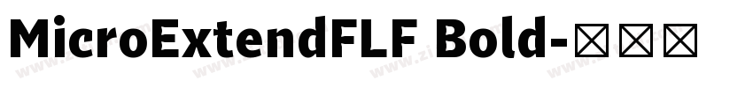 MicroExtendFLF Bold字体转换
